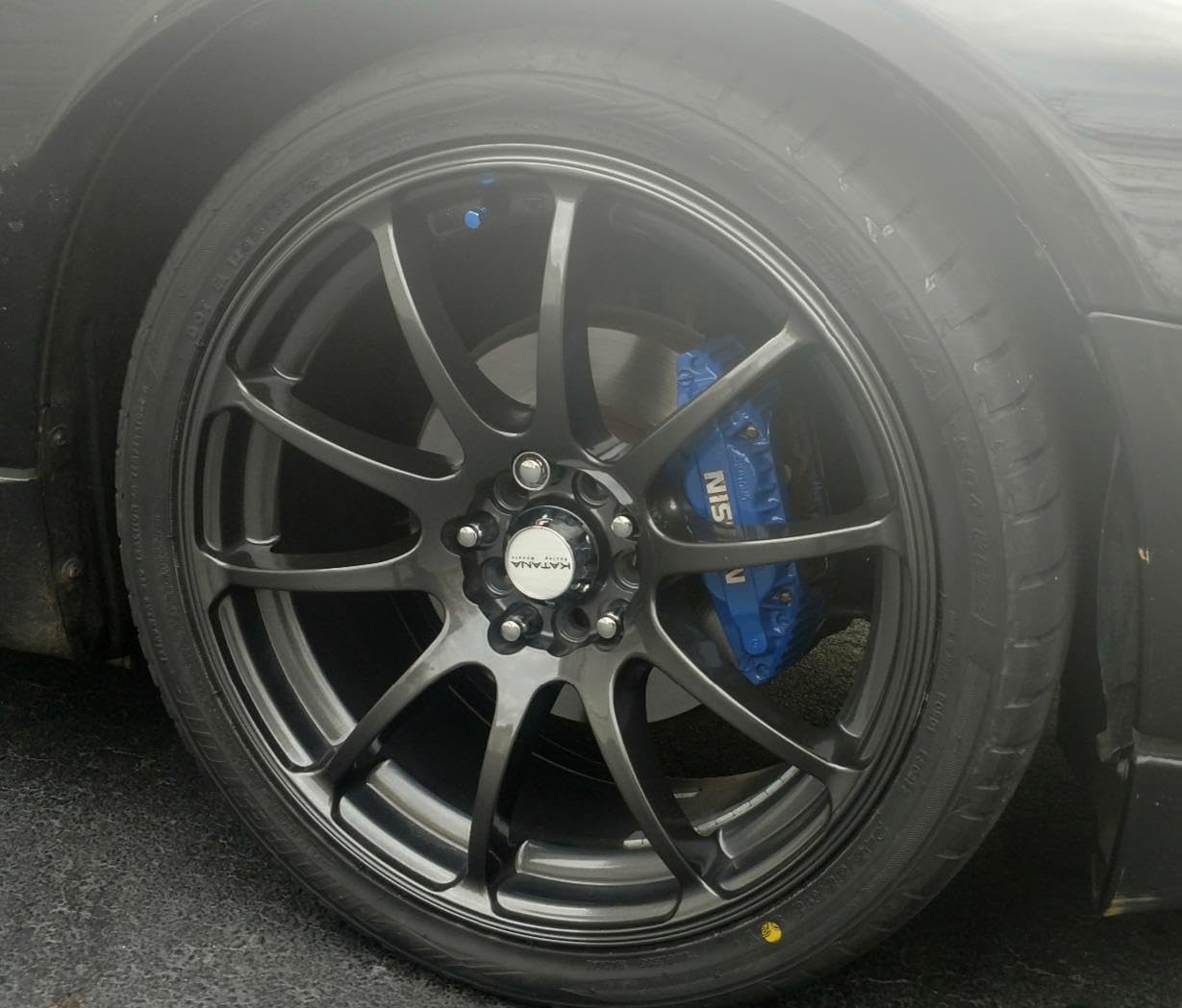 Aluminum Air Valve Caps - Blue