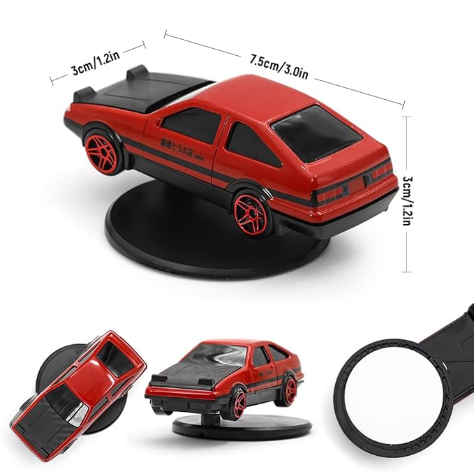 Drifting Car Model with Rotating Base - RED - Mini Dashboard Decoration