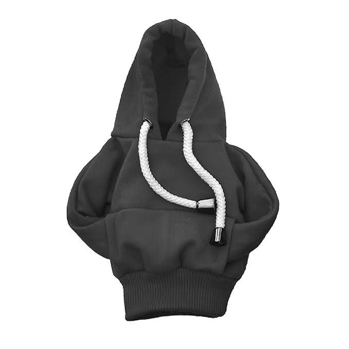 Car Gear Hoodie Cover - BLACK - Compatible for All Types, Universal Knob Cover