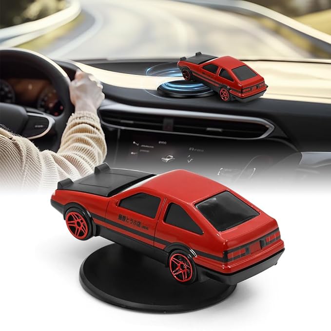 Drifting Car Model with Rotating Base - RED - Mini Dashboard Decoration