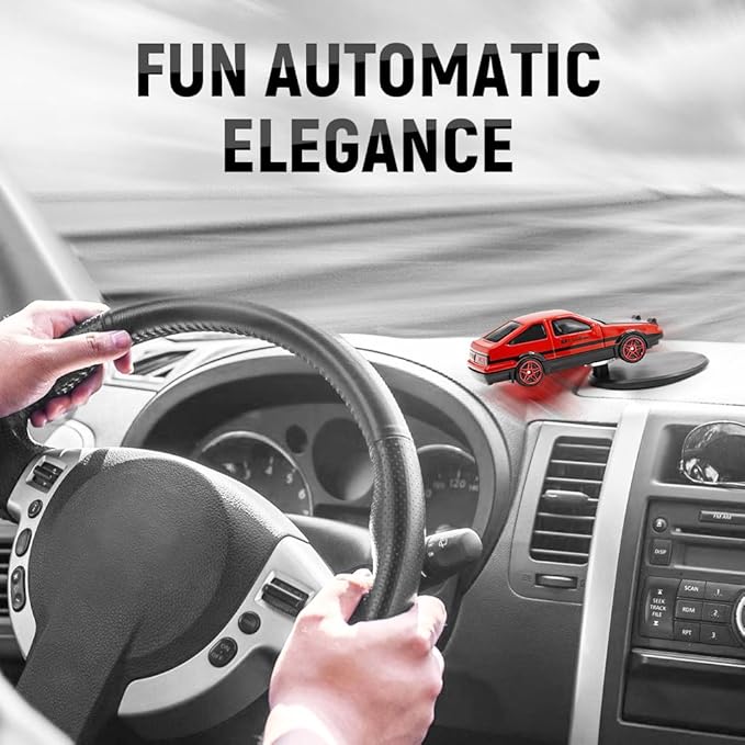 Drifting Car Model with Rotating Base - RED - Mini Dashboard Decoration