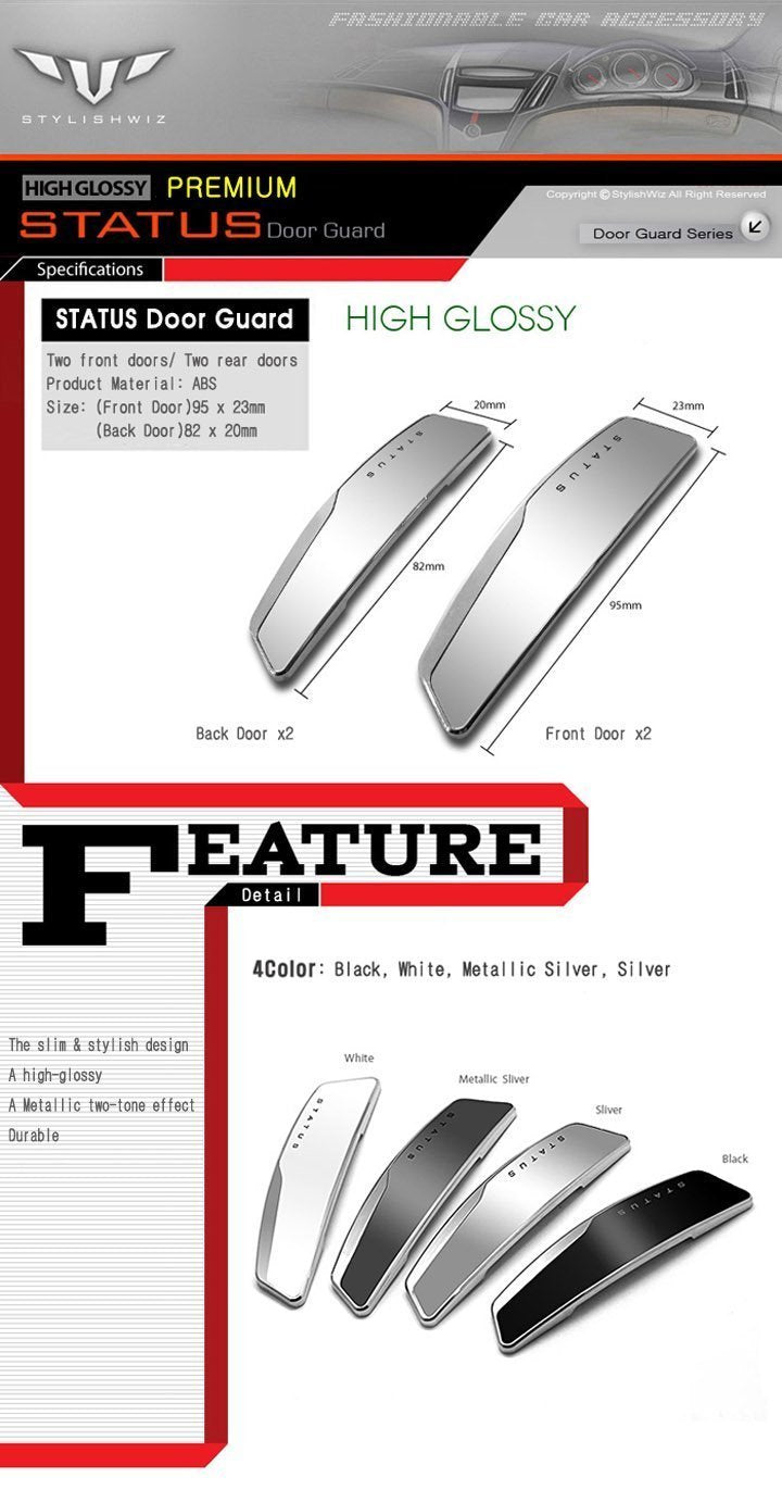 STATUS Car Door Guard (Silver) - MADE IN KOREA