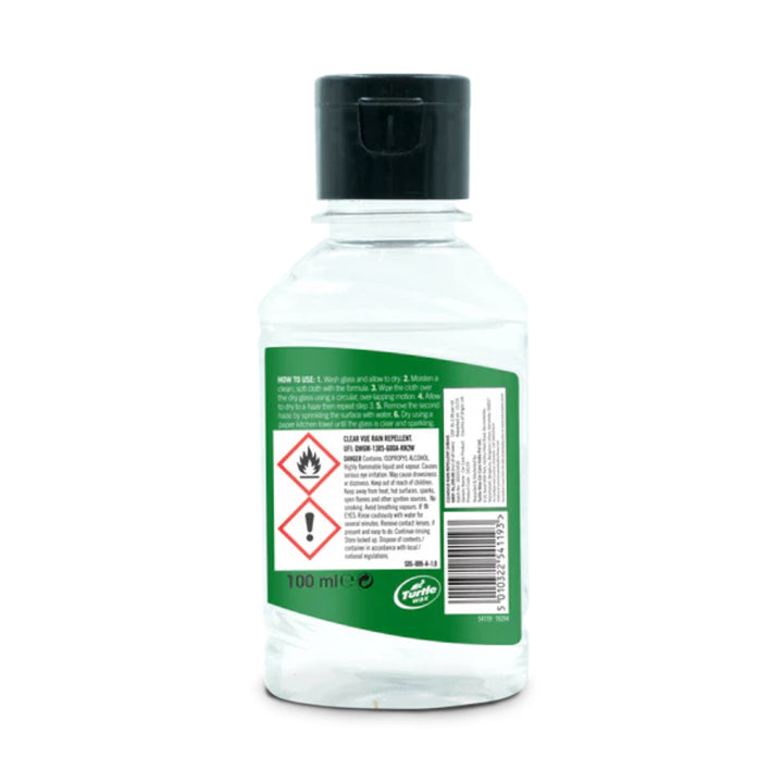 Turtle Wax ClearVue Rain Repellent Formula (100 ml)